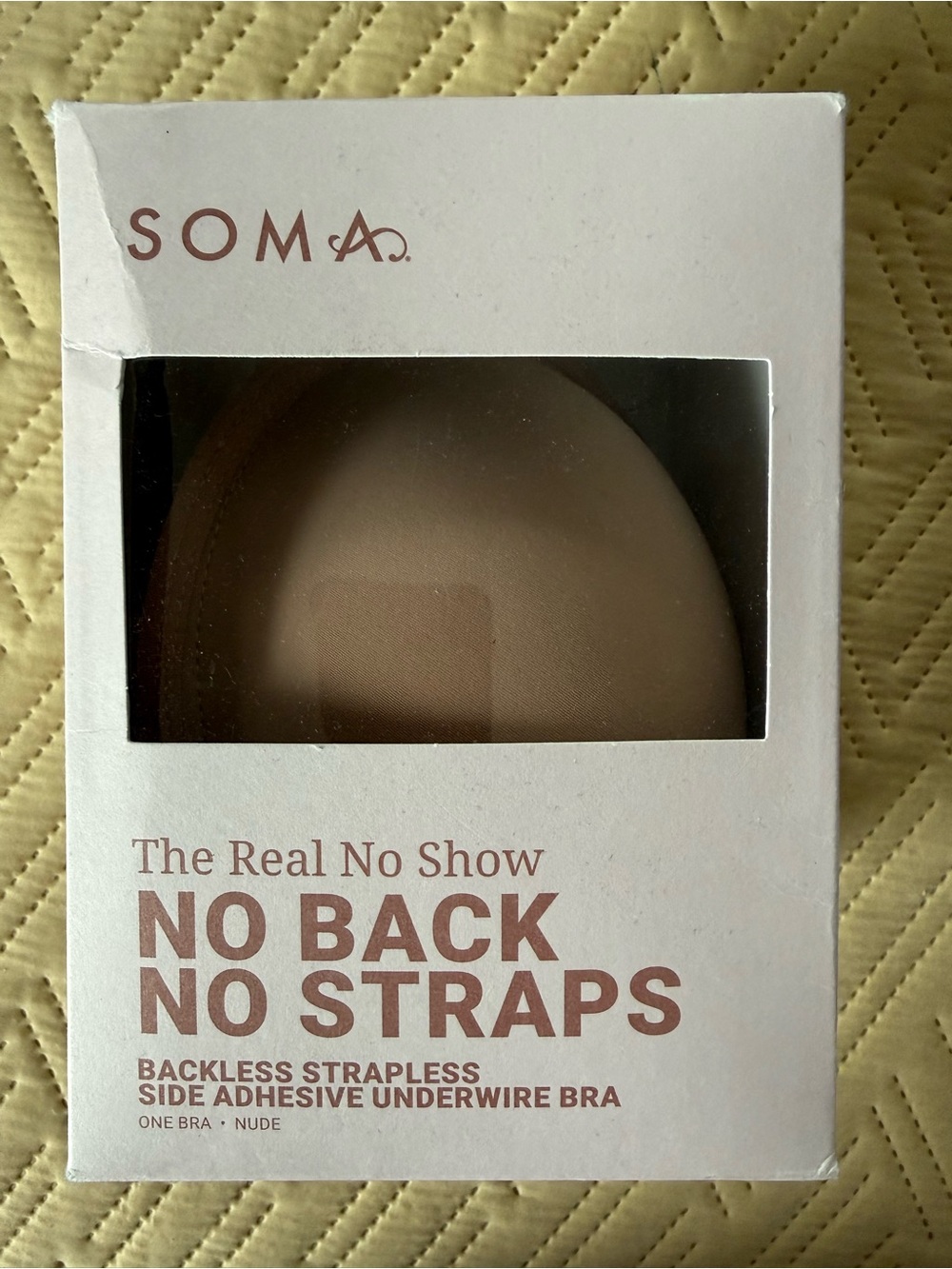 Soma Nude Adhesive Strapless Underwire Bra